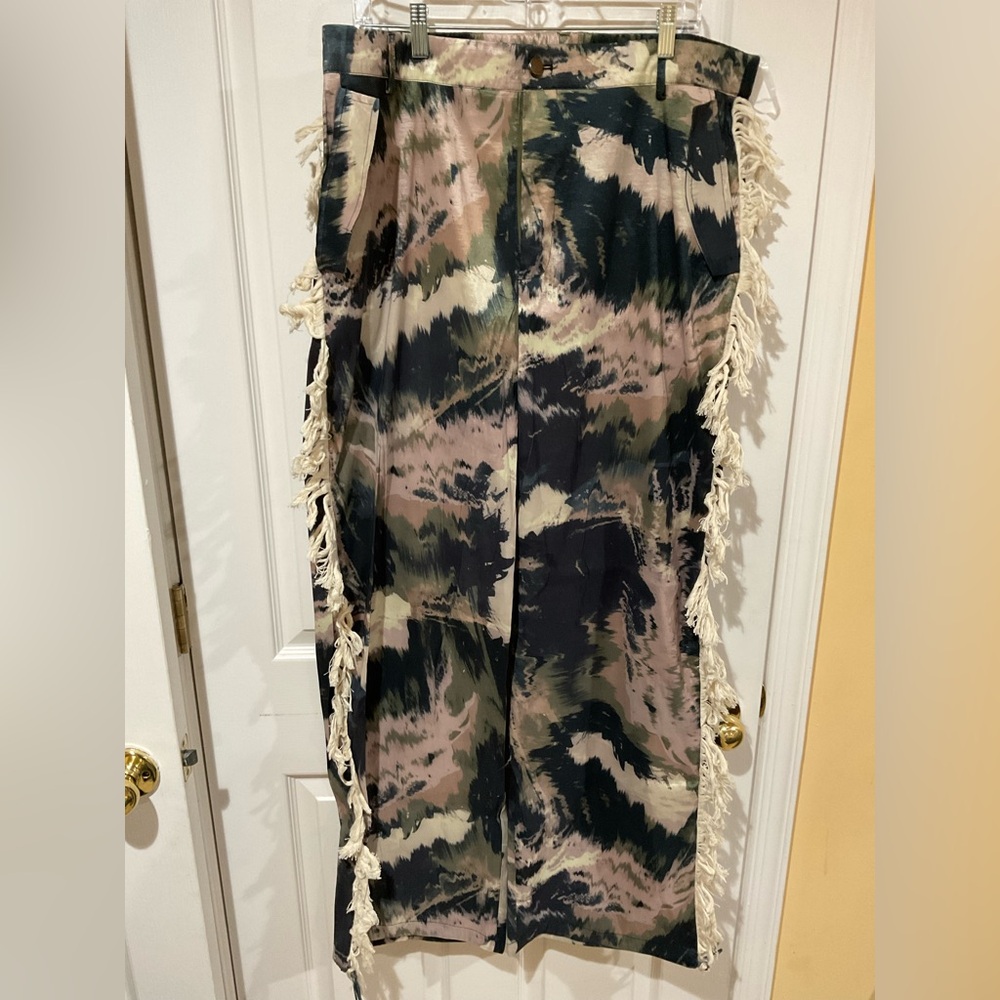 Boutique Brand Highlights Plus Size 2X Fringe Pants - Picture 2 of 8